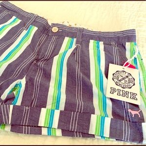 Pink Victoria’s Secret cotton shorts size 8 NWT